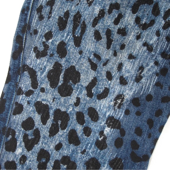 ⚜️$1,295 Retail Dolce & Gabbana Leopard Print Distressed Jeans⚜️ - Picture 15 of 16